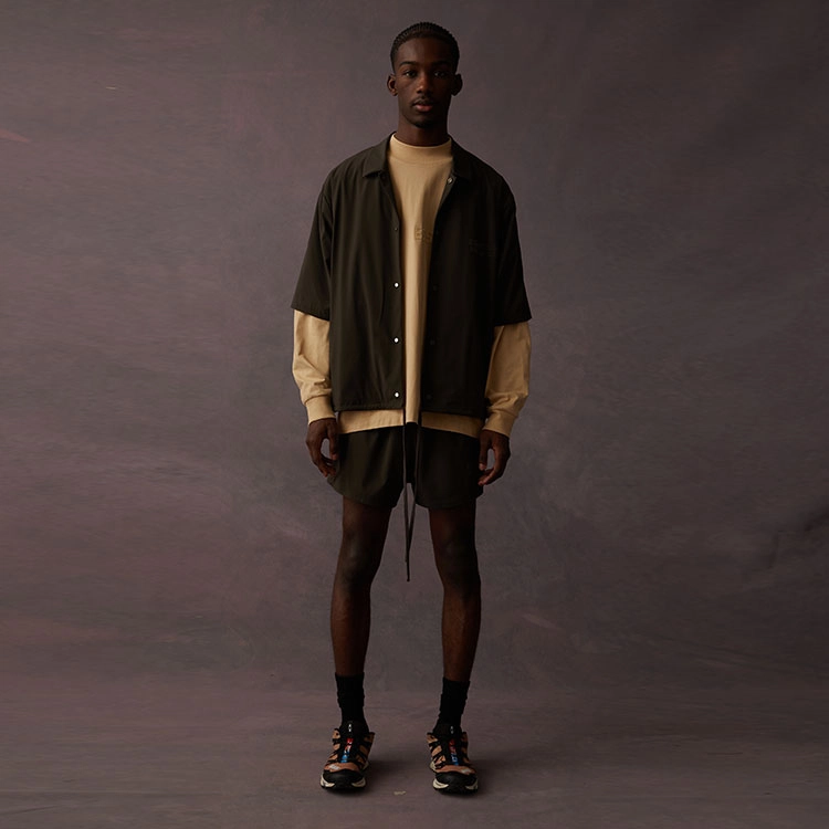 Fear of God Essentials Drop2 SS23 LS SS Nylon Shirt Off-Black
