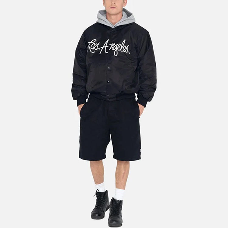 Stussy SS23 LA CHAPTER SATIN VARSITY JACKET