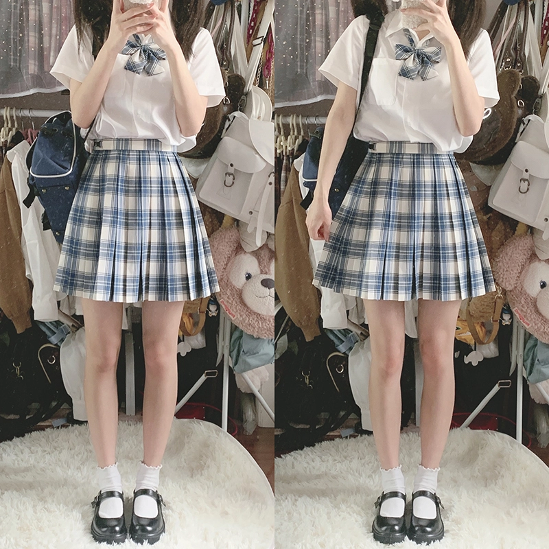 东鲸岁时记 纯色制服短袖衬衫 女款 白色