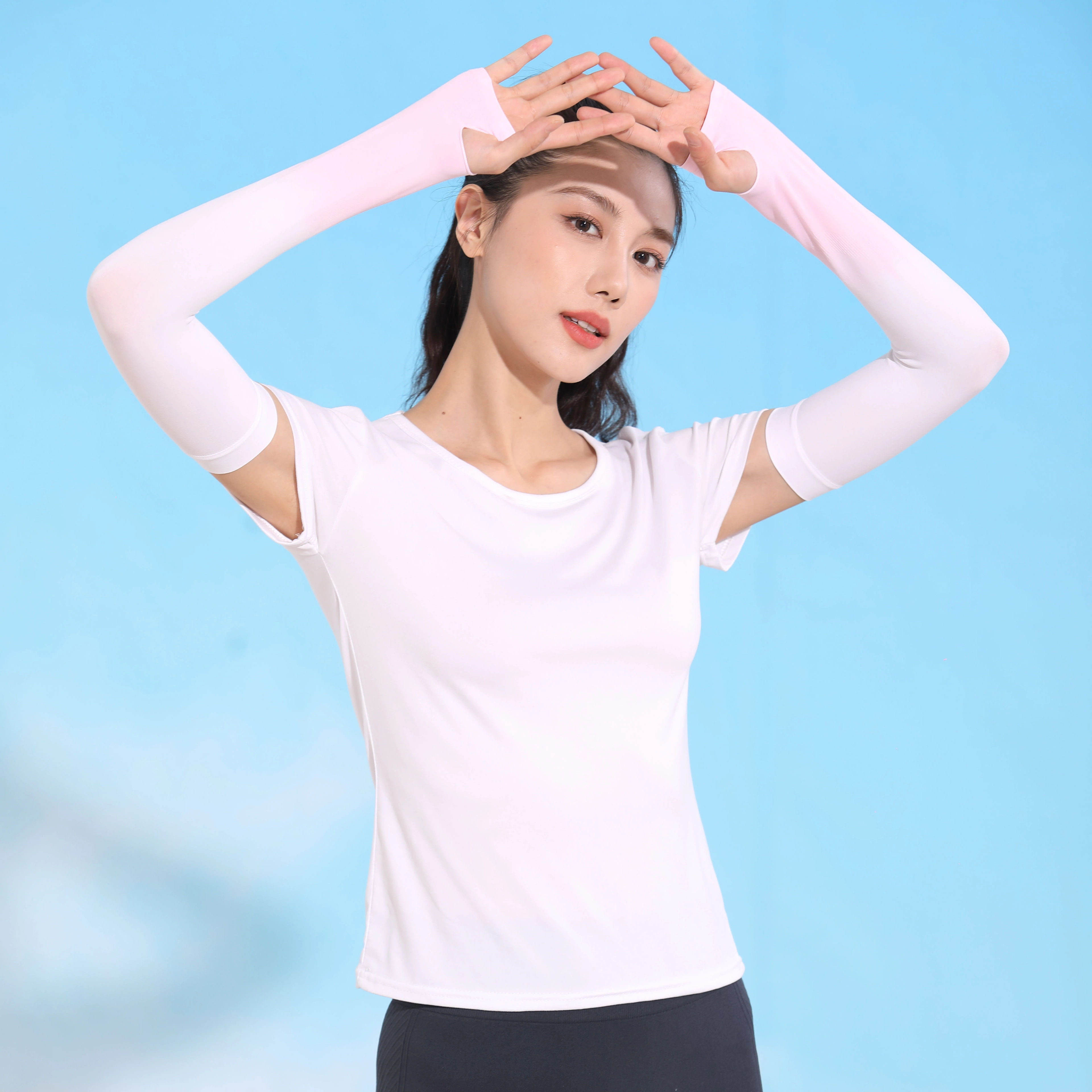 匹克 夏季防晒防紫外线冰袖 渐变色户外透气柔软小清新骑行防晒袖 三双组合装 冰丝袖套 防晒袖 男女同款情侣款 多色可选