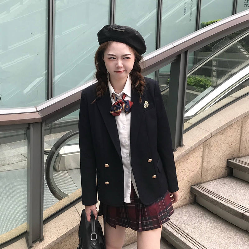 东鲸岁时记 带徽章双排扣西装 女款