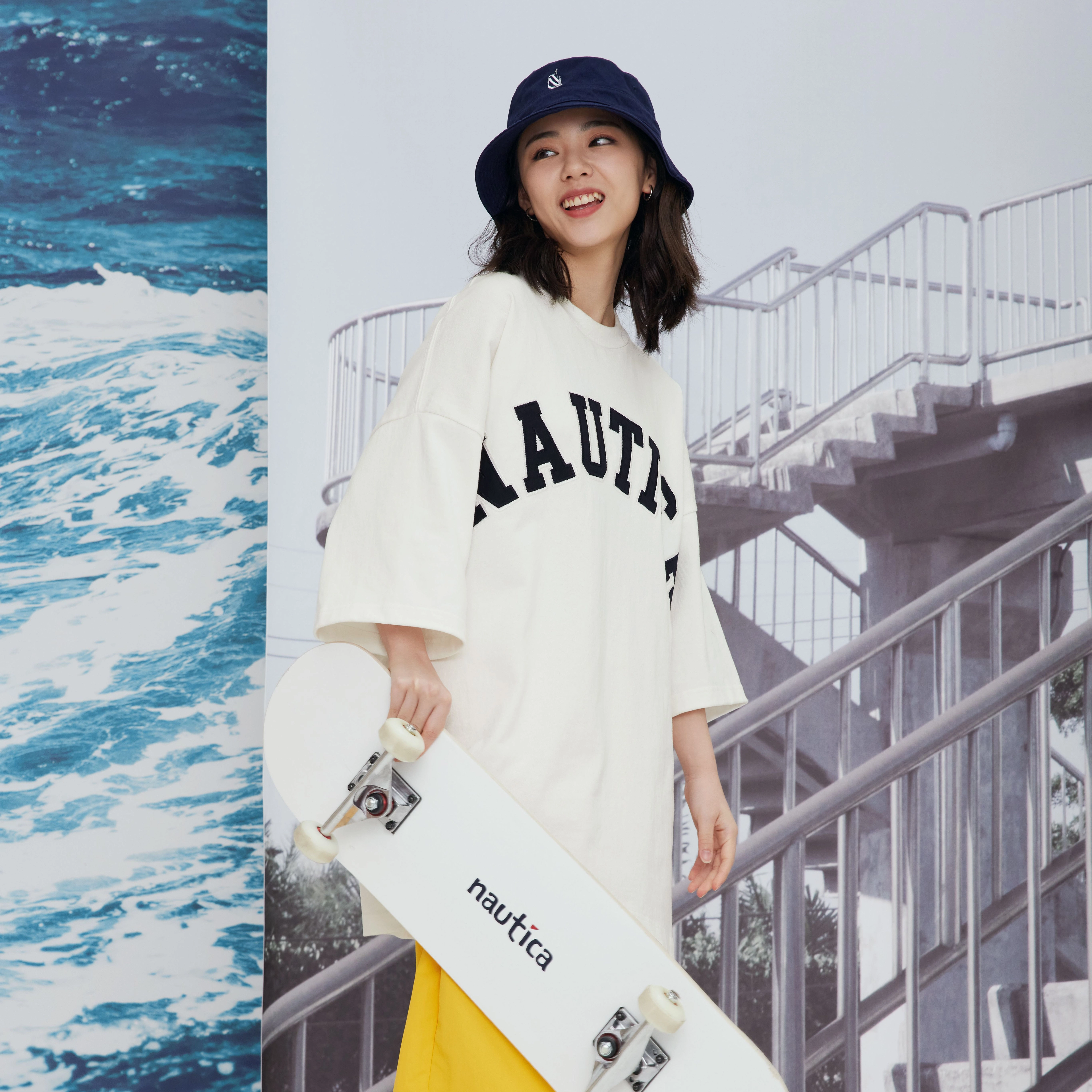 Nautica nautica white sail SS22 LogoT