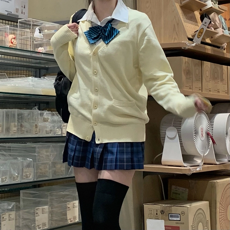 东鲸岁时记 日系复古制服格纹短款百搭学生百褶鲸落半身裙