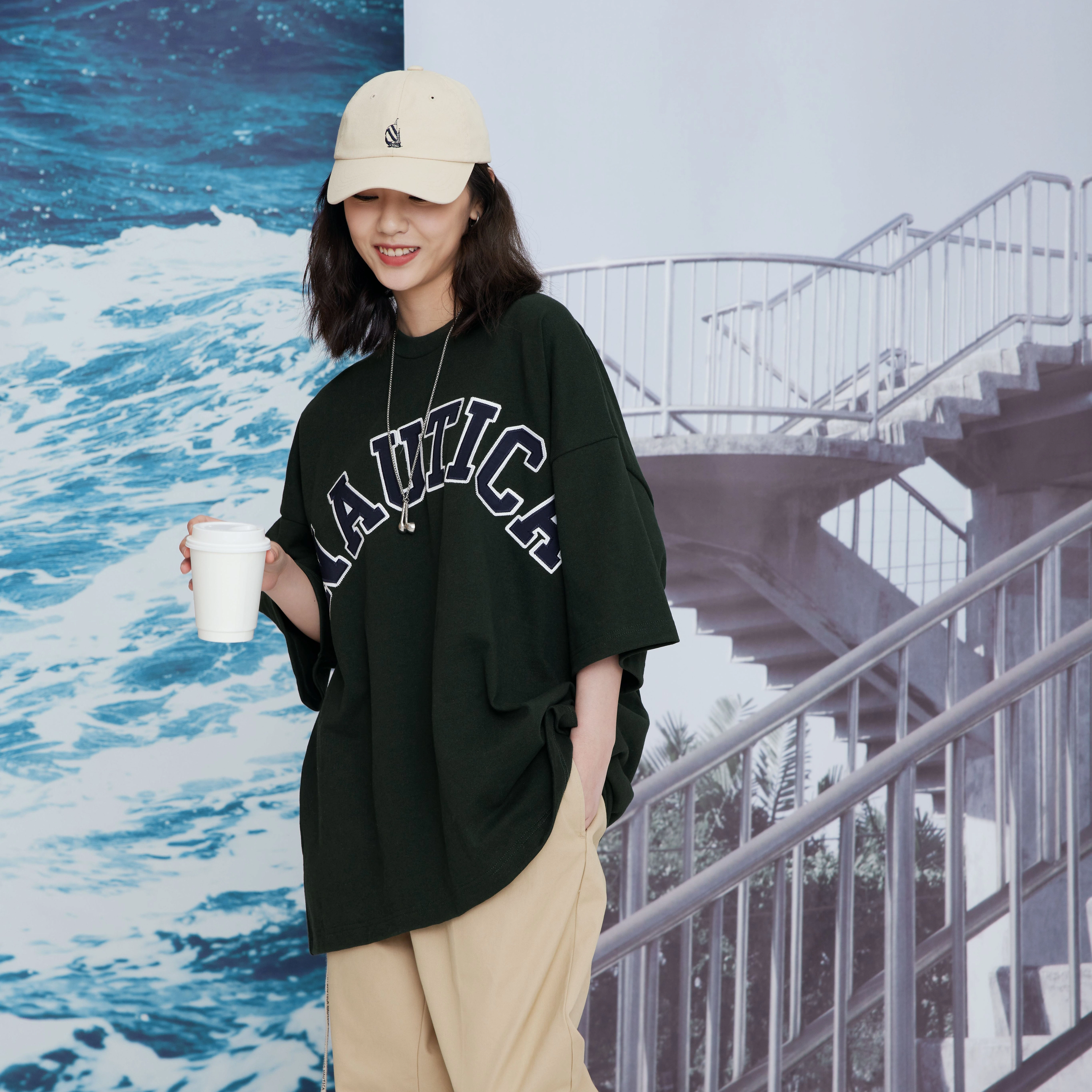 Nautica nautica white sail SS22 LogoT