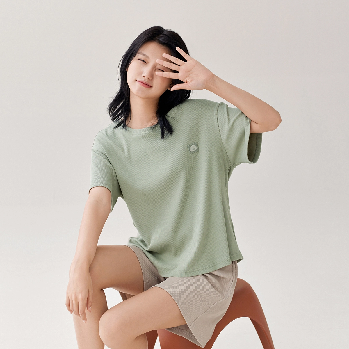 安之伴 夏季抑菌睡衣舒适透气可外穿宽松版家居服套装 女款
