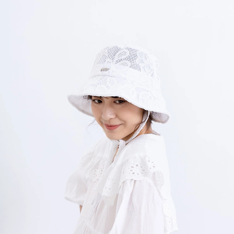 Xotic Floral Lace Bucket Hat