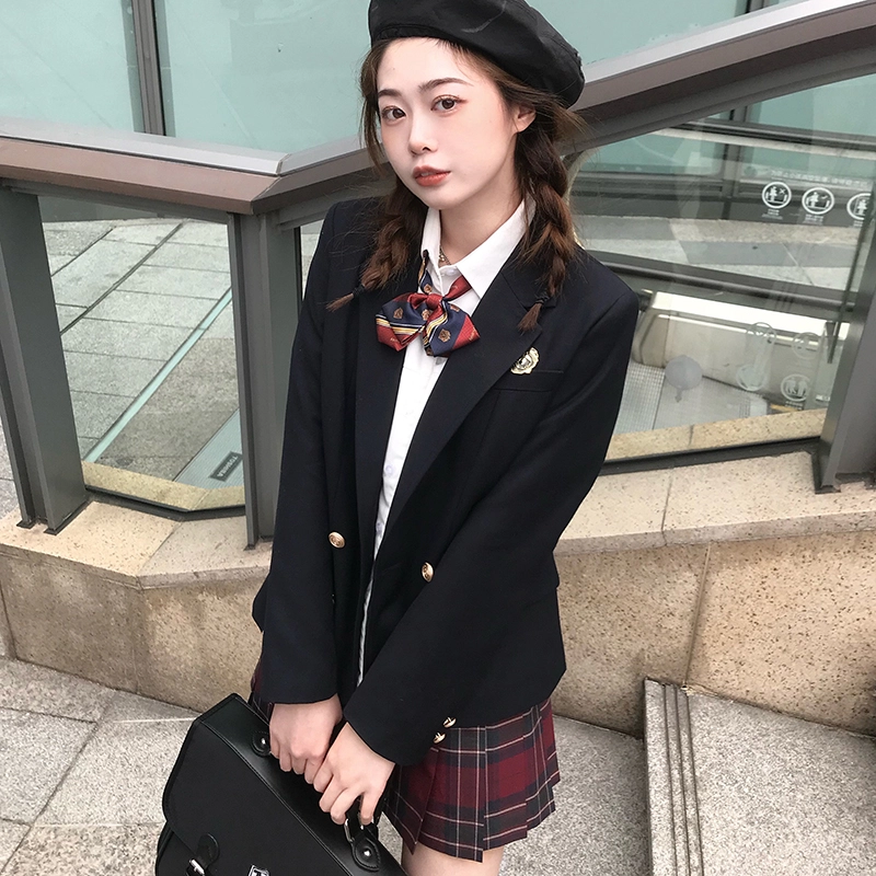东鲸岁时记 带徽章双排扣西装 女款
