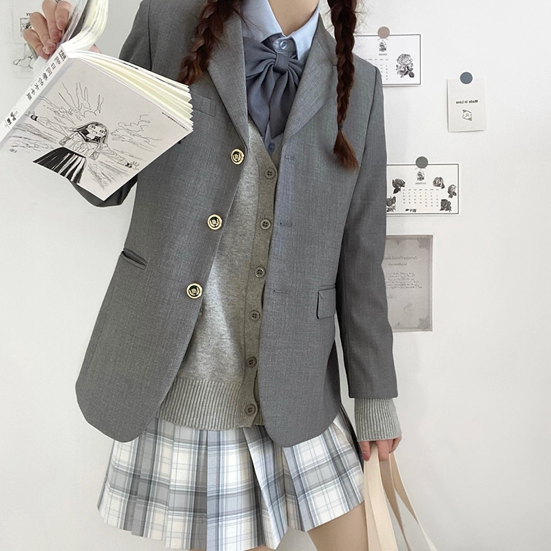 东鲸岁时记 格纹百褶高腰半身裙 女款