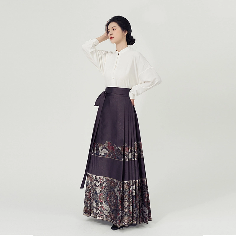 织造司 四鹿 国风大典飞机袖短衫仿妆花马面裙女日常原创明制汉服 女款