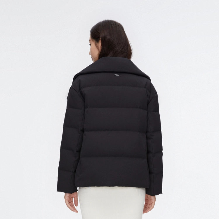 波司登 纯色翻领拉链羽绒服外套 女款 