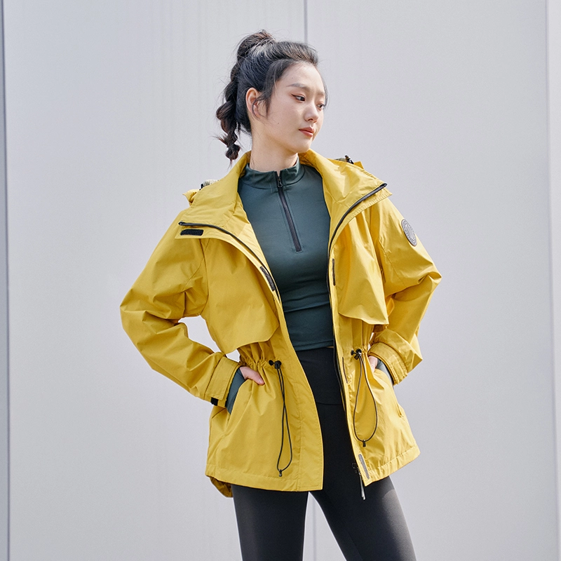 波司登 机能多袋抽绳长袖连帽宽松薄款夹克 女款