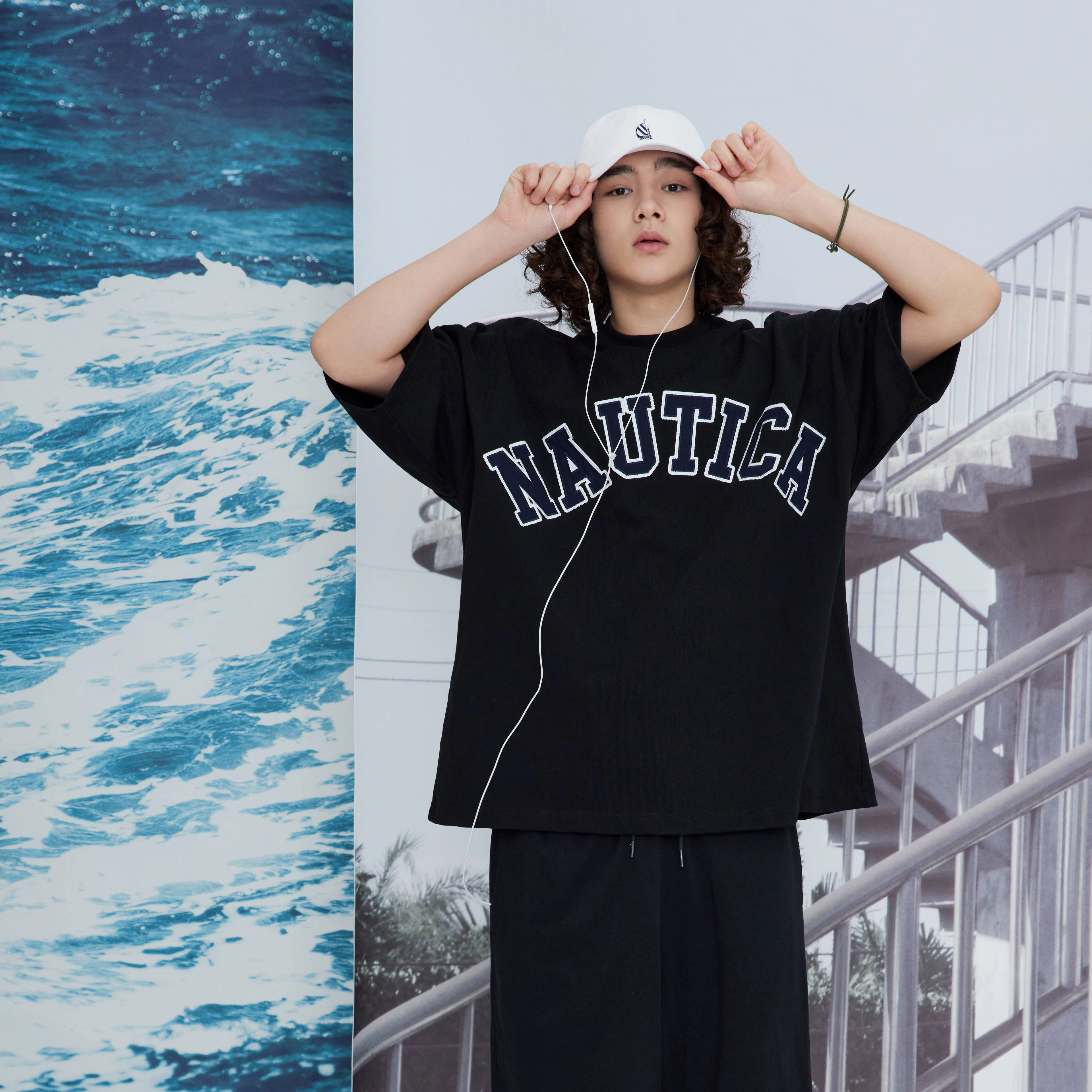 Nautica nautica white sail SS22 LogoT