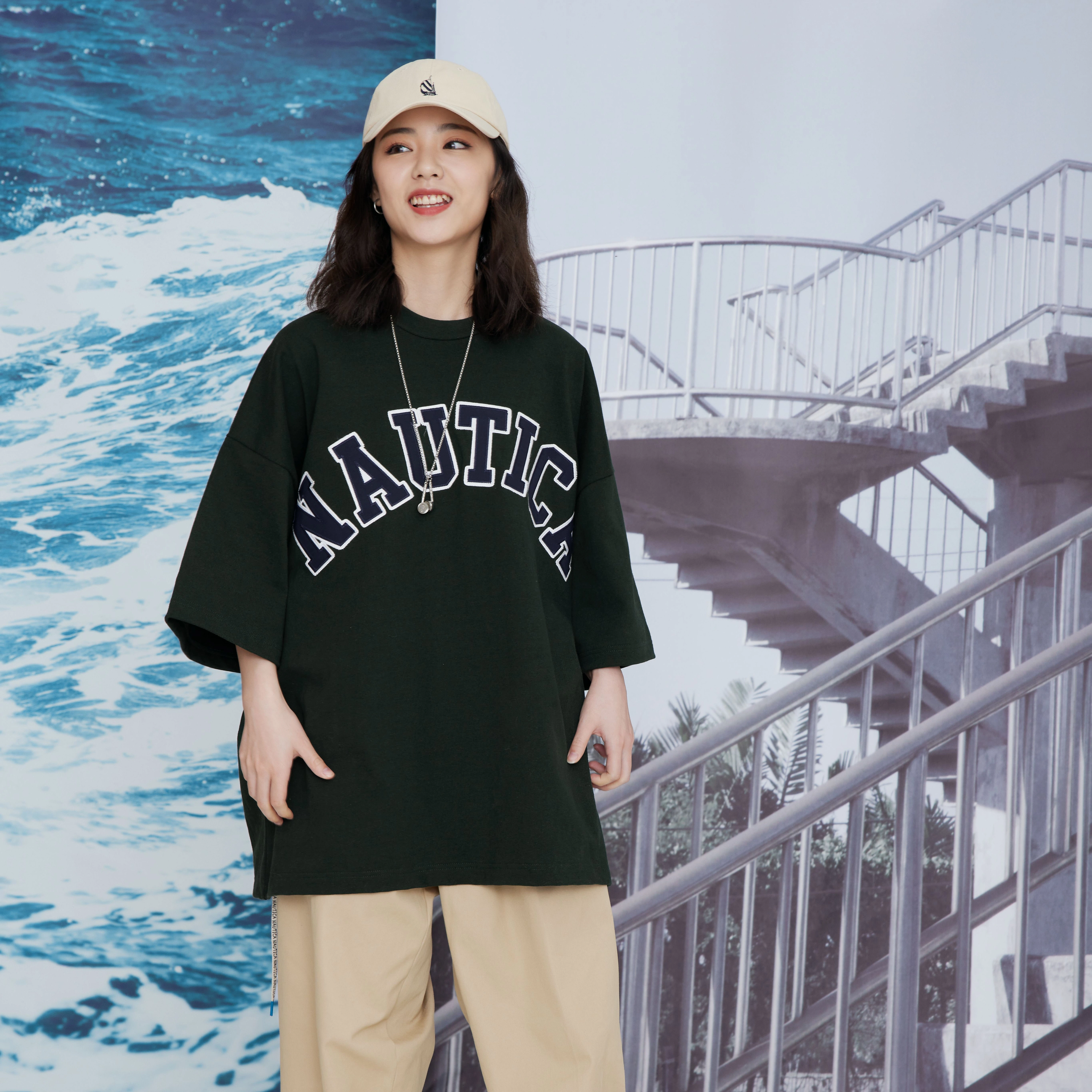 Nautica nautica white sail SS22 LogoT