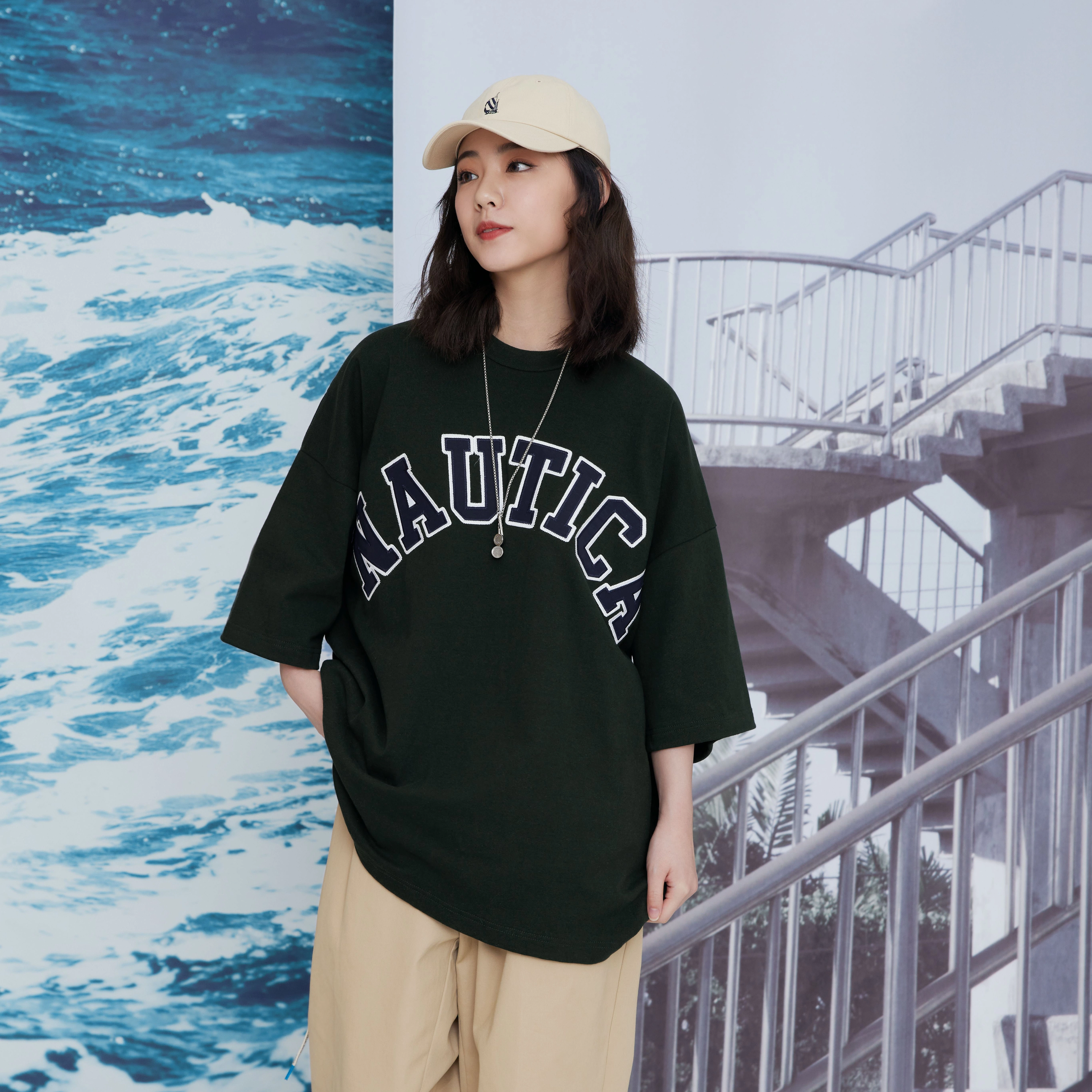 Nautica nautica white sail SS22 LogoT