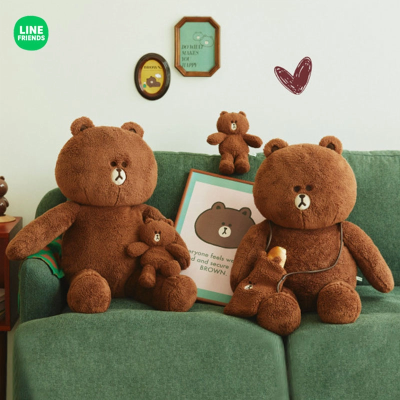 LINE FRIENDS HUG BROWN