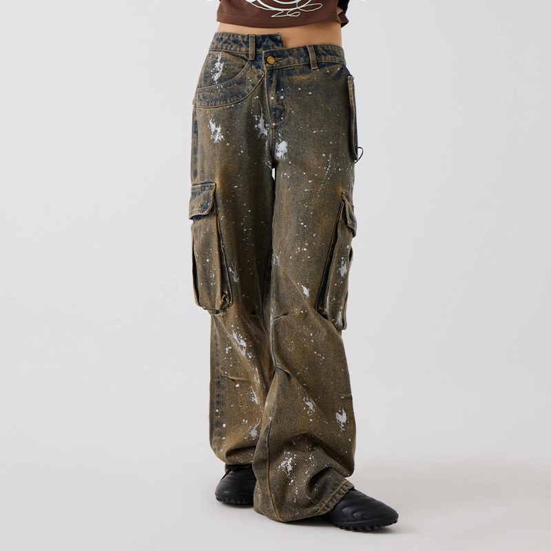 CONP Acid-washed Silver Denim