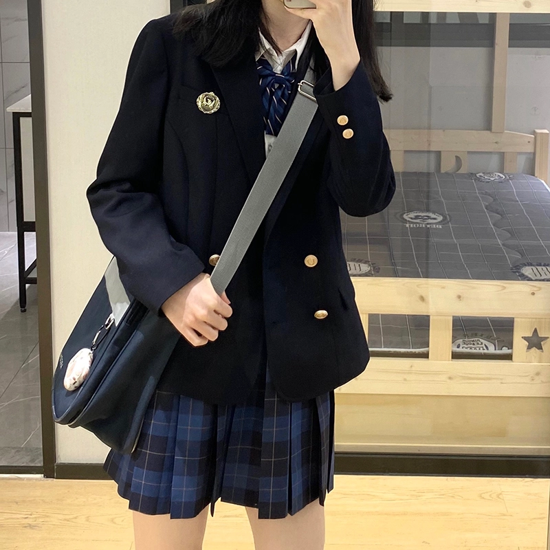 东鲸岁时记 带徽章双排扣西装 女款