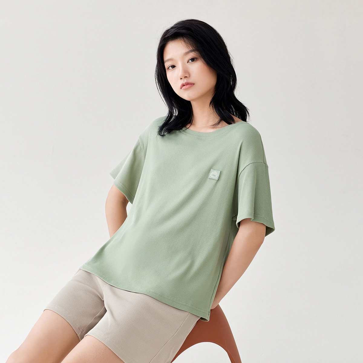 安之伴 夏季抑菌睡衣舒适透气可外穿宽松版家居服套装 女款