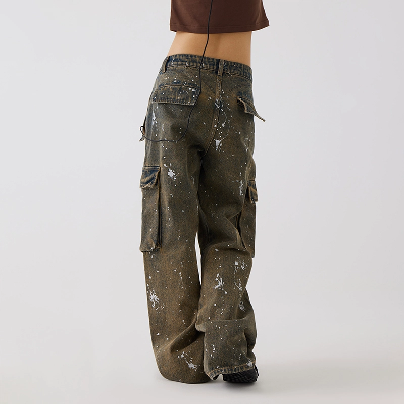 CONP Acid-washed Silver Denim