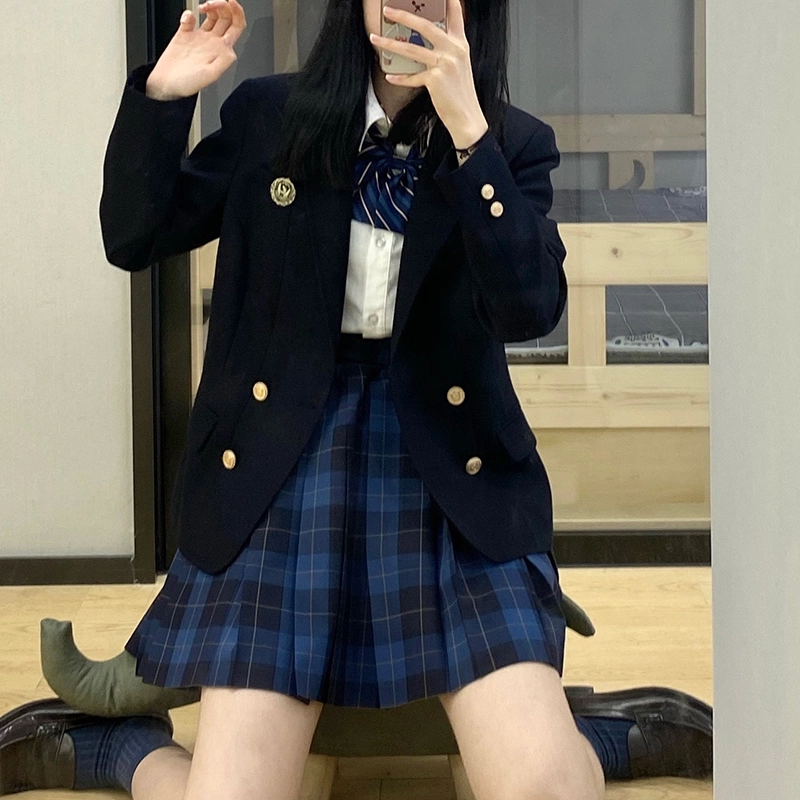东鲸岁时记 带徽章双排扣西装 女款