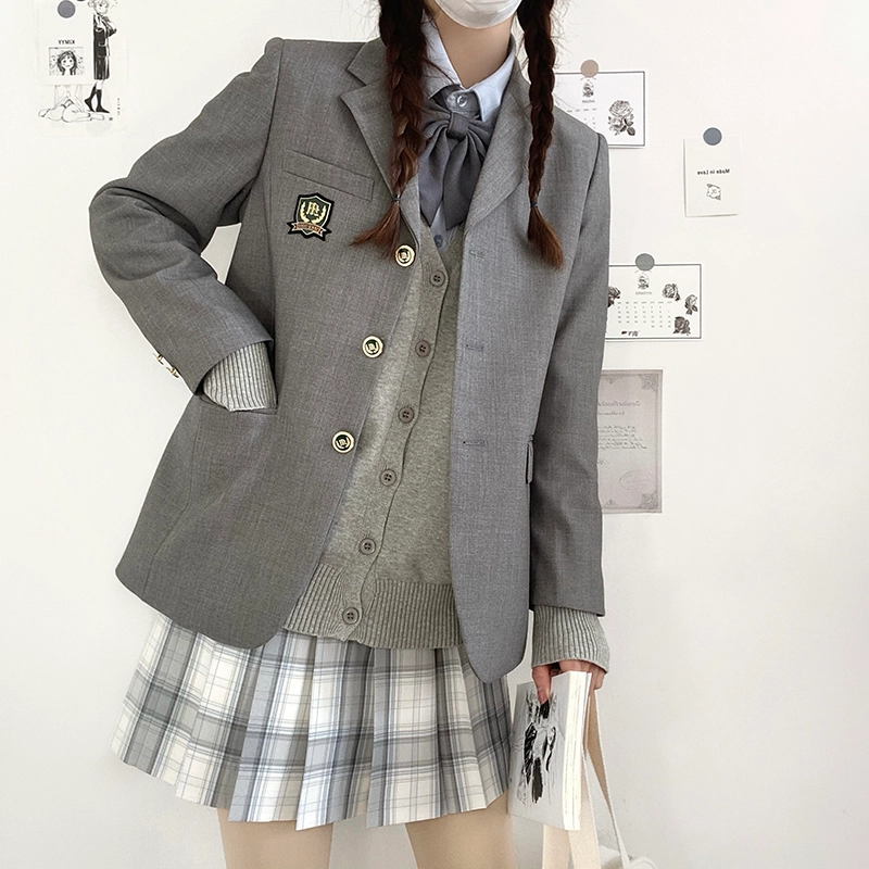 东鲸岁时记 格纹百褶高腰半身裙 女款