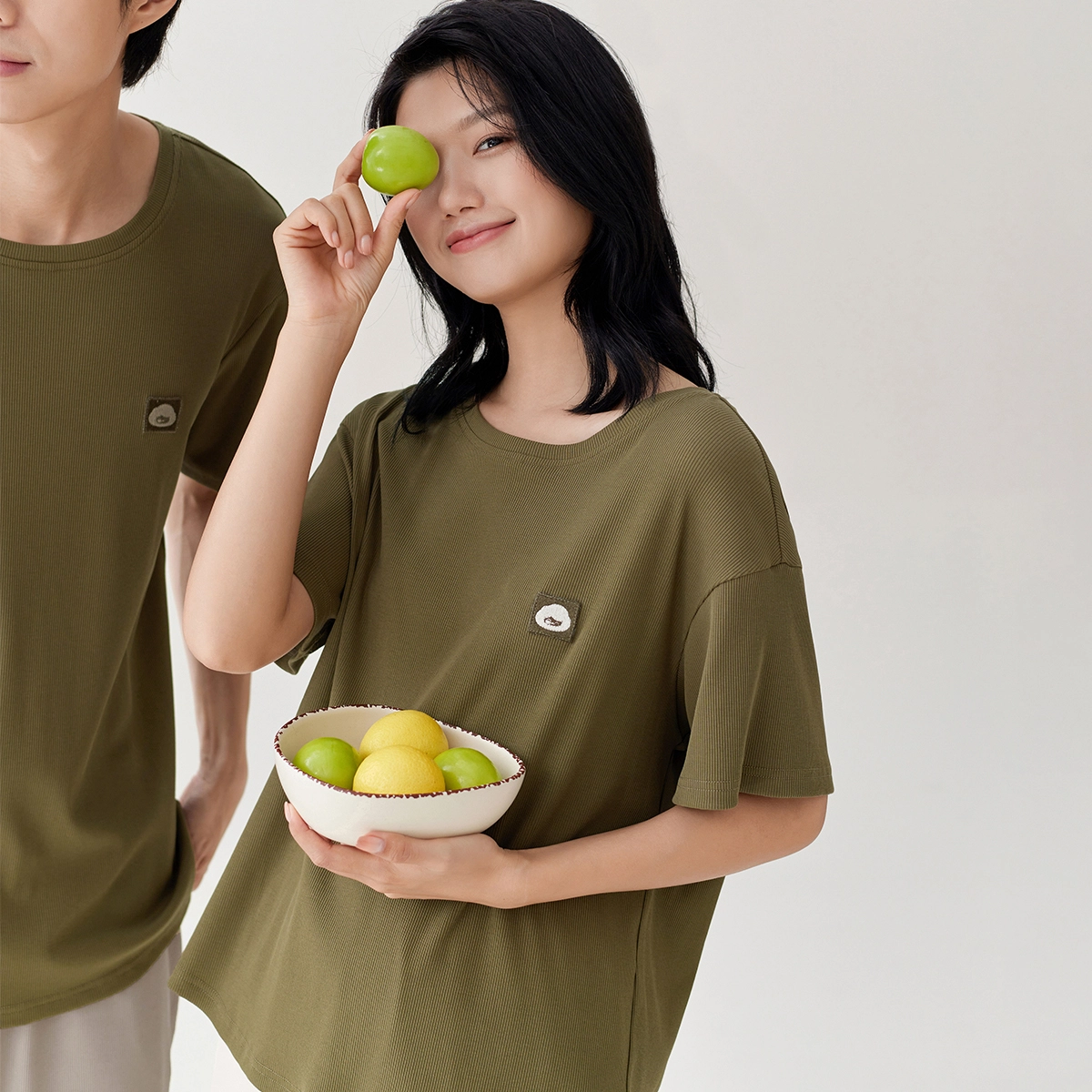 安之伴 夏季抑菌睡衣舒适透气可外穿宽松版家居服套装 女款