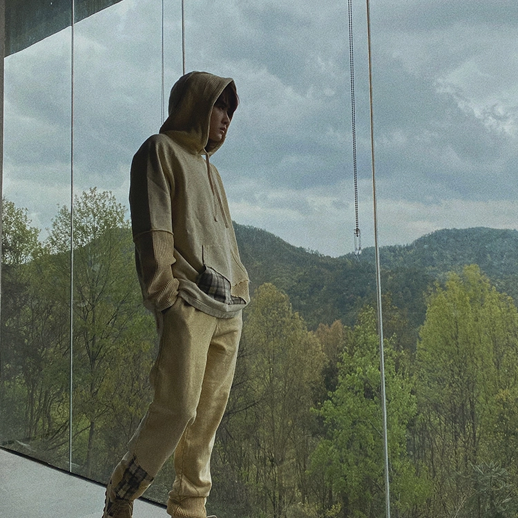 xVESSEL Waffle Plaid Hoodie