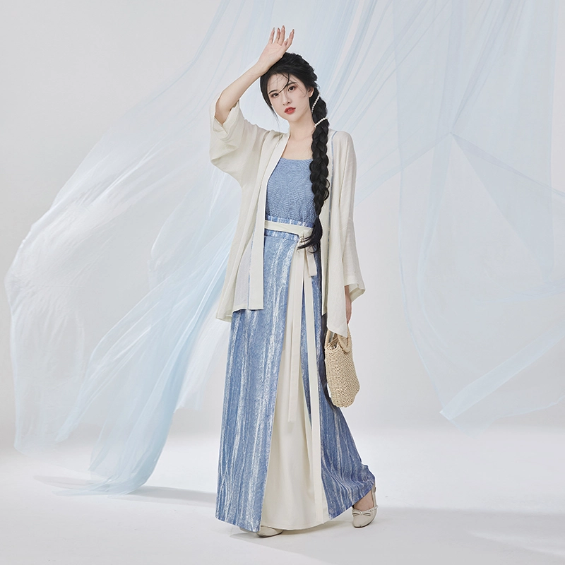 织造司 海风写生 宋制对襟防晒短衫改良肌理感汉服 女款
