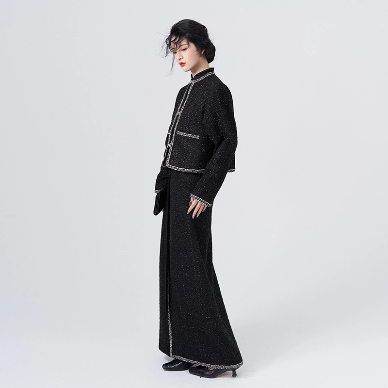 织造司 叛逆千金 小香风立领外套中式衬衫宋制长旋裙原创汉元素汉服贵气日常 女款