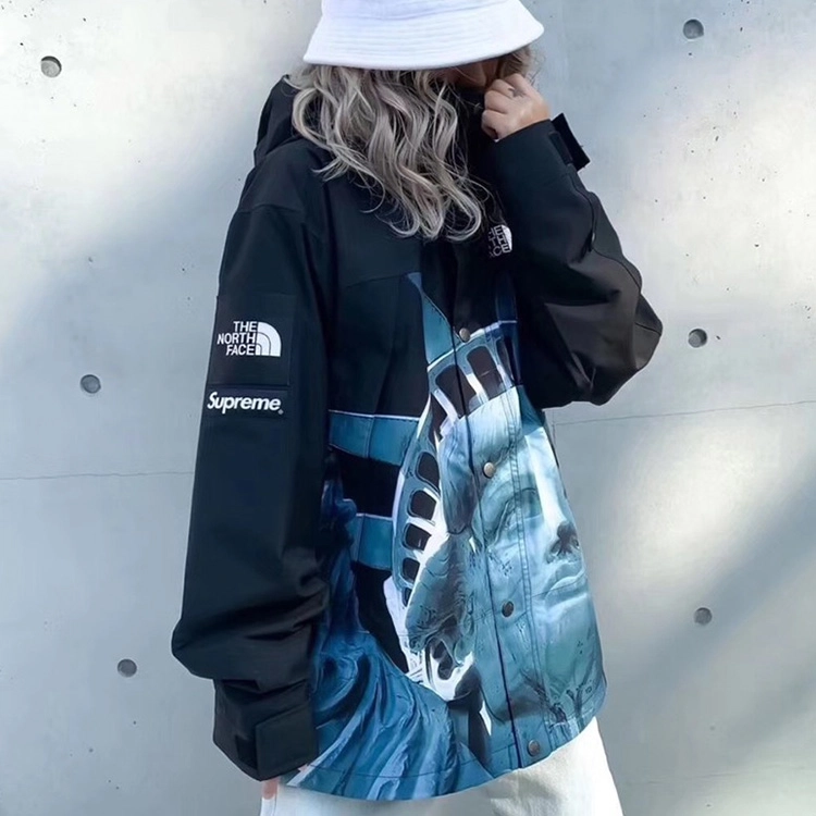 Supreme Week 10 x The North Face Statue of Liberty Mountain Jacket Black