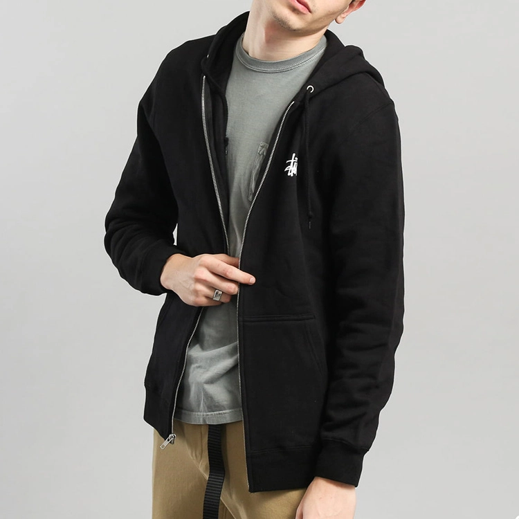 Stussy BASIC ZIP HOOD logo