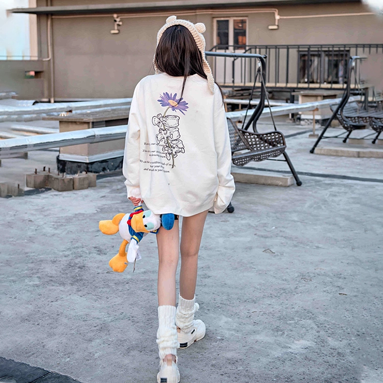xVESSEL Purple daisy Sweatshirt