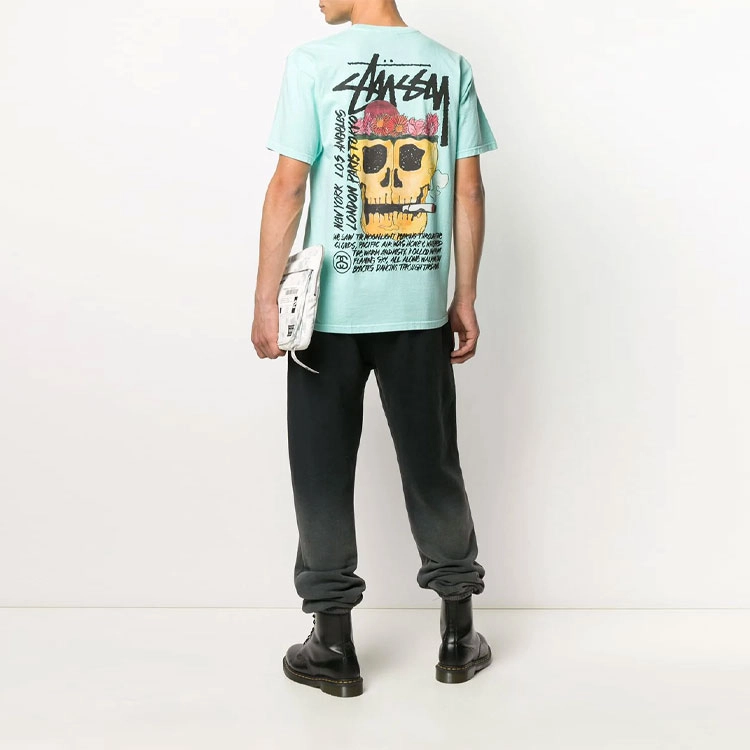 Stussy Smokin Skull Tee logoT