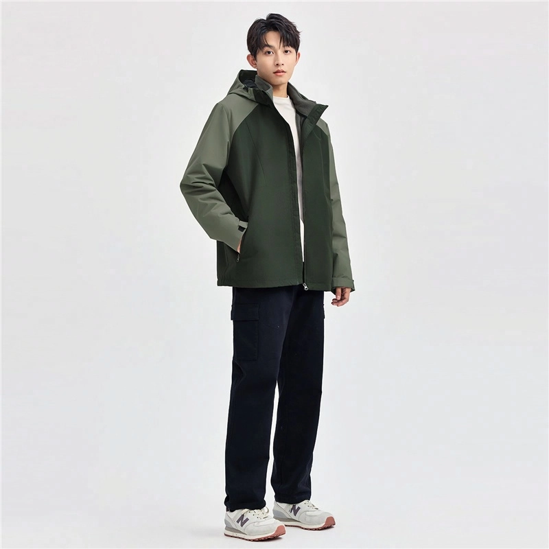 佐丹奴 三合一冲锋衣连帽登山服摇粒绒内胆夹克外套 男女同款