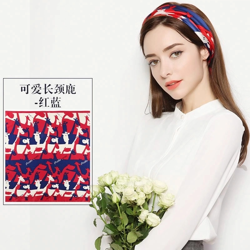 杭丝路 小方巾宝宝围脖婴儿防风薄款圣诞款 丝巾 儿童款 红色