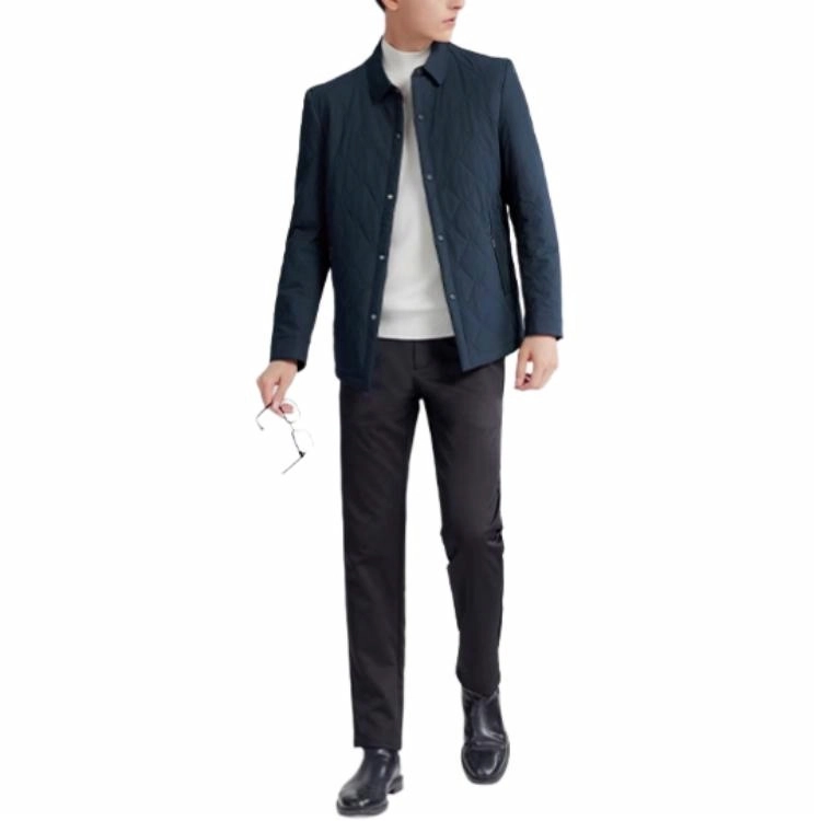 梦特娇 时尚舒适休闲翻领棉服 男款