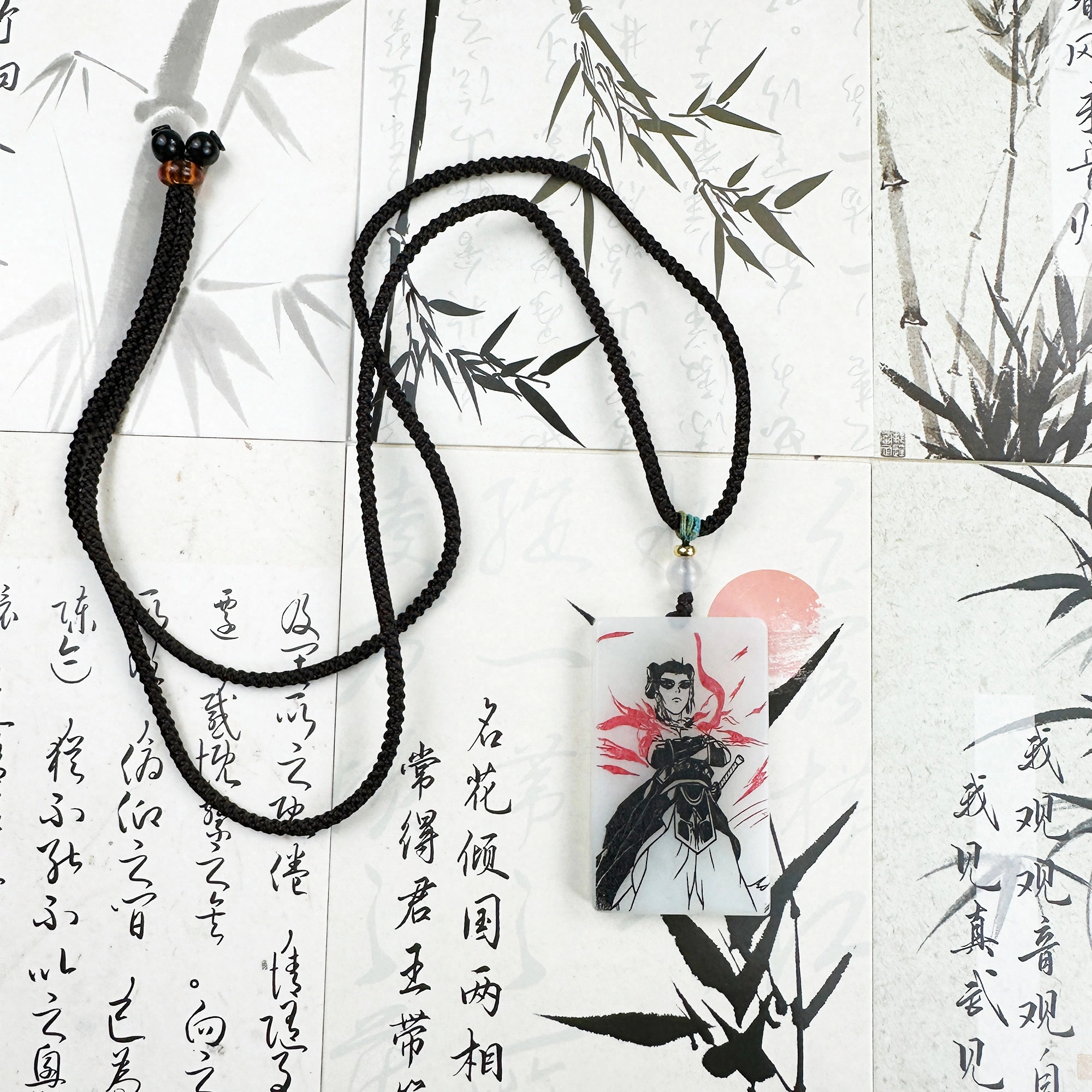 唐之饰 五营神将 中坛元帅（哪吒三太子）高品质已结缘中式文学传承道系青年护身牌#好运  岫玉（蛇纹石玉） 项链 男女同款情侣款