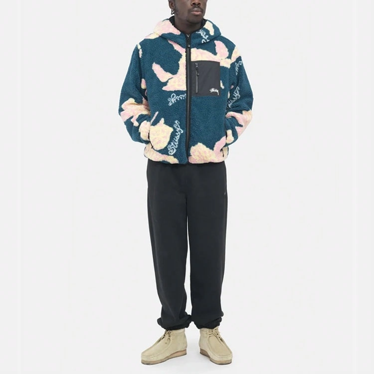 Stussy SS22 Floral Sherpa Hood Jacket