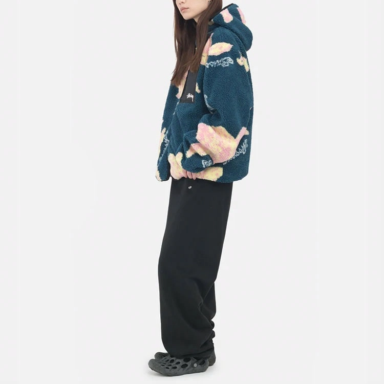 Stussy SS22 Floral Sherpa Hood Jacket