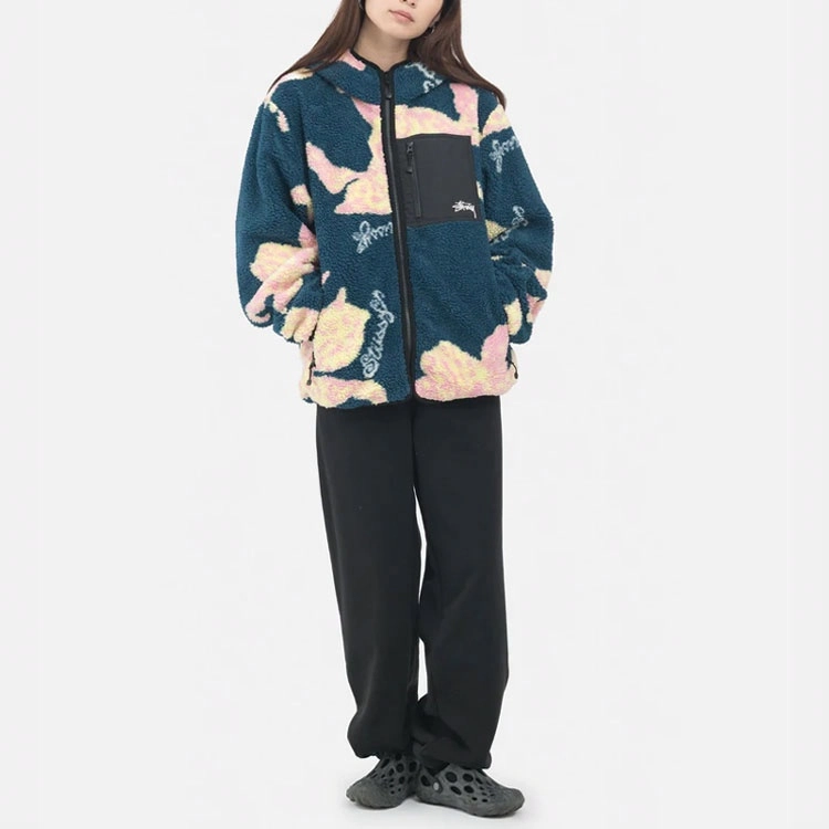 Stussy SS22 Floral Sherpa Hood Jacket