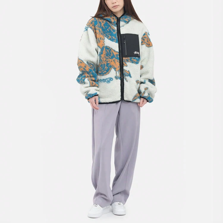 Stussy SS22 Floral Sherpa Hood Jacket