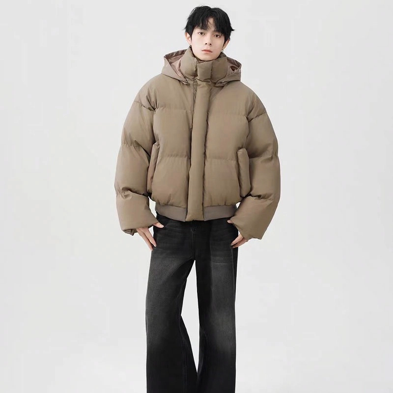 极限涡轮 座山雕可拆卸面包服宽松纯色保暖痞帅派克棉服 男女同款