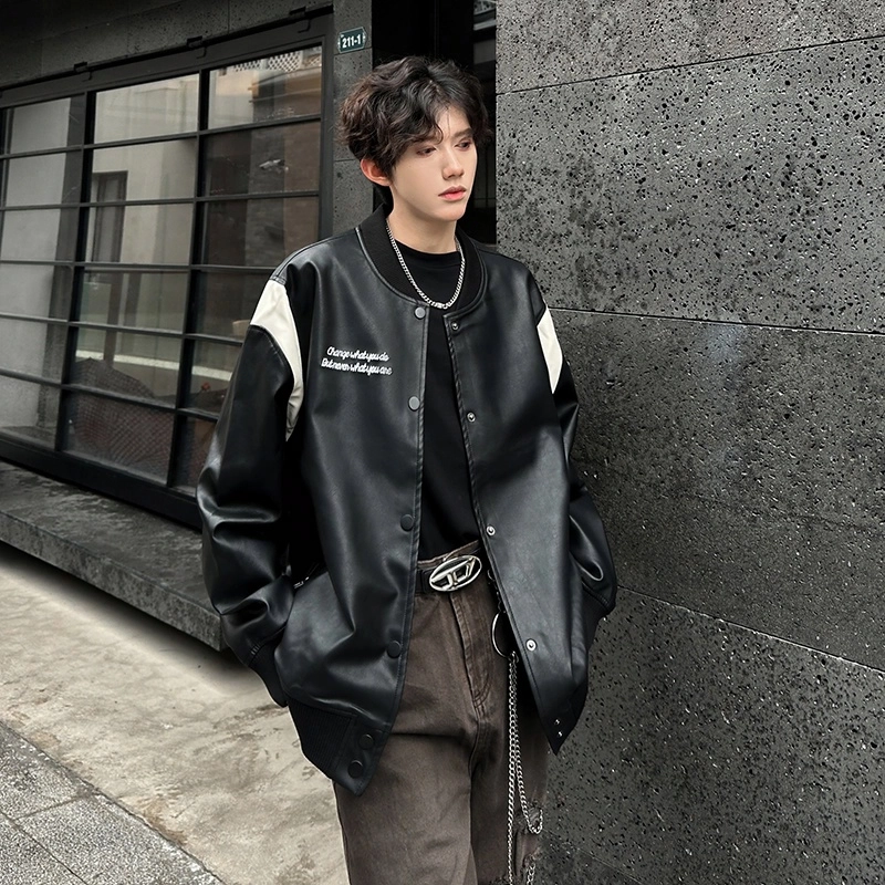 韩版潮流帅气宽松夹克外套 男女同款