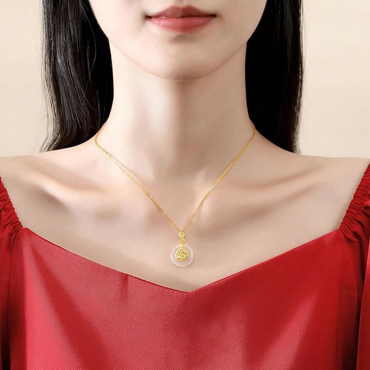 福润莱 十二生肖 精致轻奢温柔大气高级 玉髓 玉石项链 男女同款情侣款