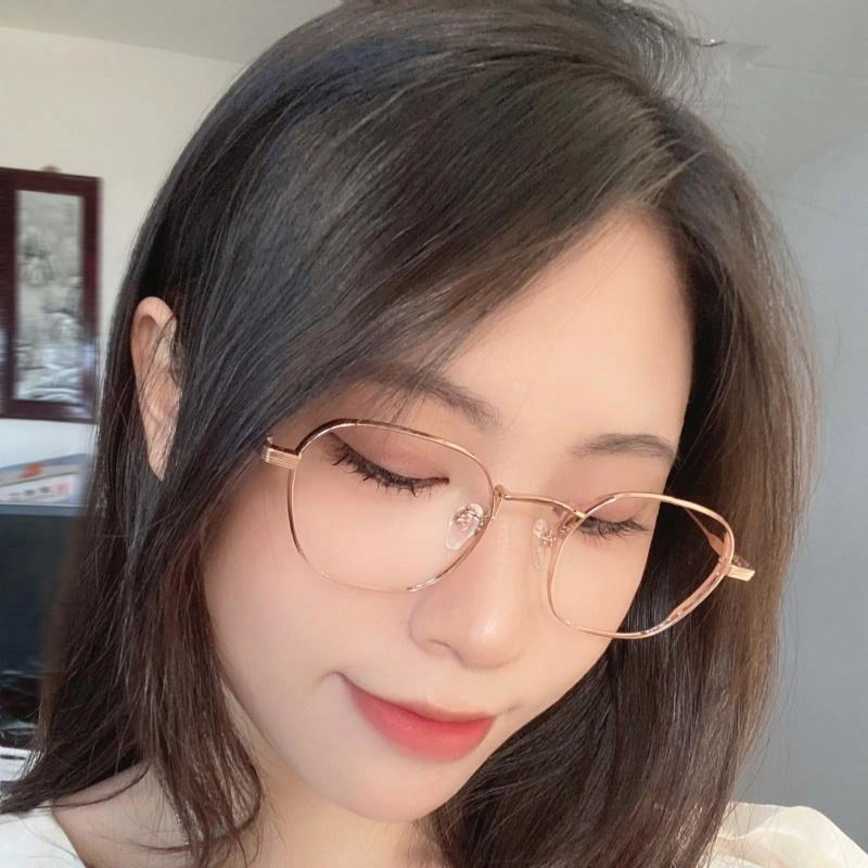 佐川 超轻多边形镜框 时尚百搭 遮脸显脸小 厚边设计包裹镜片 钛 不规则形 光学镜架 男女同款情侣款