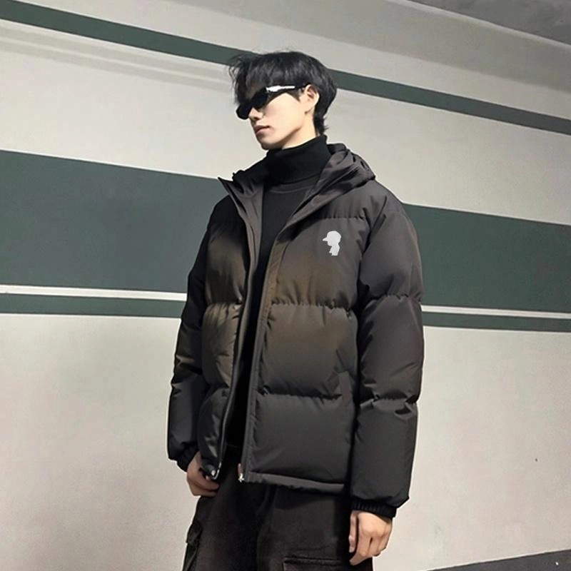 周同学 周杰伦 美式高街舒适字母印花立领保暖户外恒温时尚棉衣日常通勤简约防风无性别主义多巴胺色系面包服棉服 男女同款