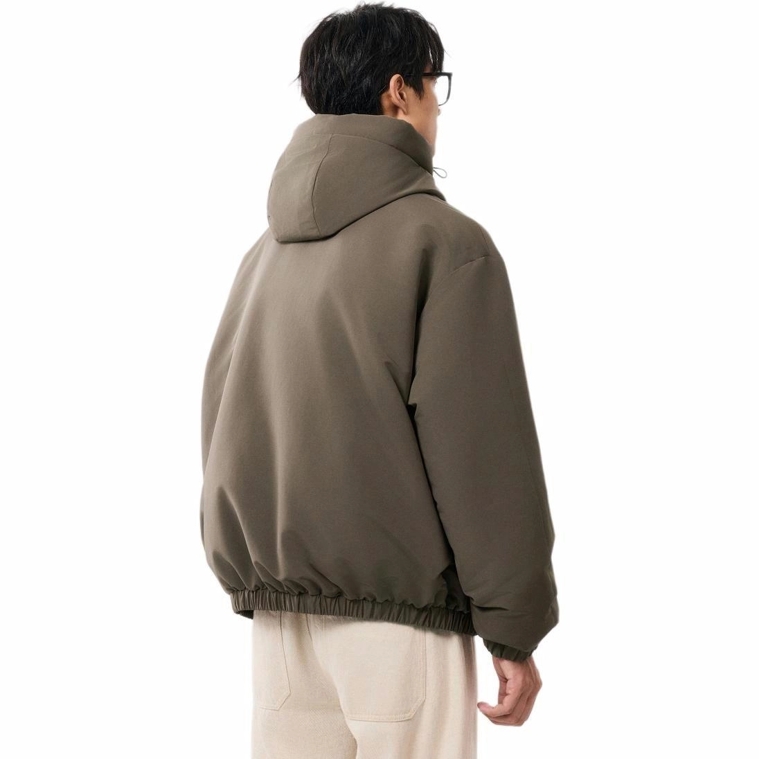 棉先生 时尚都市纯色短款羽绒服 男款