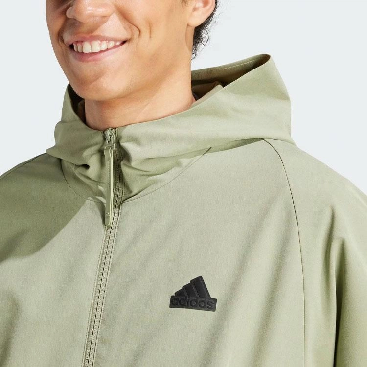 adidas Z.N.E. Woven Full-Zip Hooded Track Top Logo