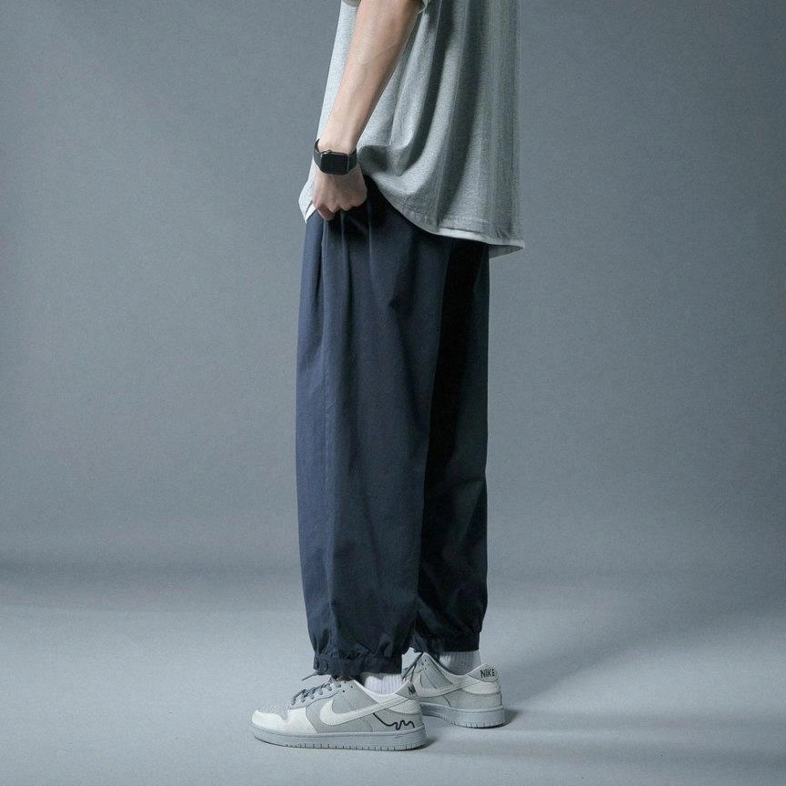 玉儿恋 束脚百搭宽松纯色休闲裤 男女同款