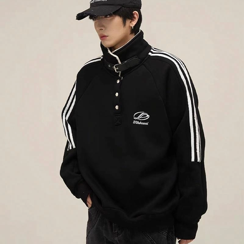 极限涡轮 美式潮流学院风舒适时尚痞帅宽松个性休闲通勤百搭卫衣 男女同款